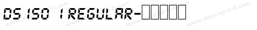 DS ISO 1 Regular字体转换